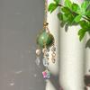 1pc Natural Stone Crystal Woven Suncatcher Gripper Hanging Window Garden Home Car Suspension Decoration Gift Modern Simple