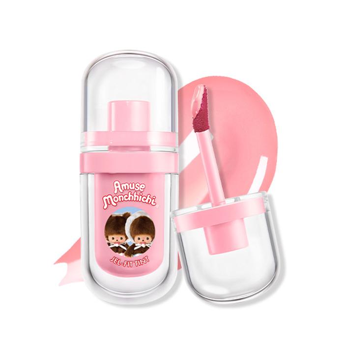 [Сотрудничество с Monchhichi / Подарок: Бальзам для губ-кольцо] AMUSE Jel-Fit Tint 01 Персиковое желе (Ограниченный выпуск) 01 Peach Jelly