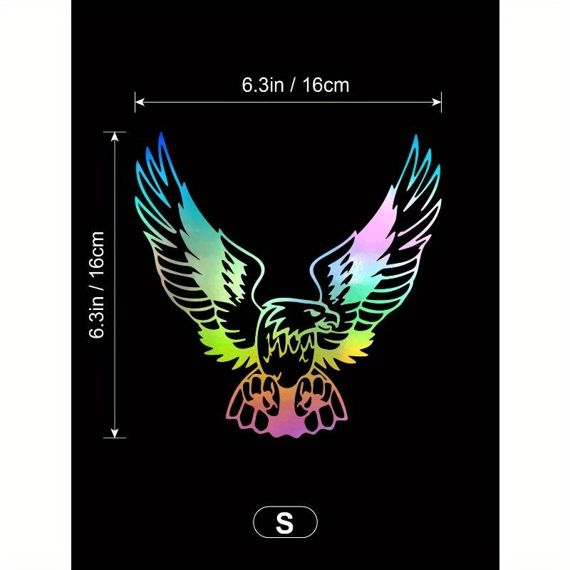 S-Multicolor 1PC Elegant Eagle Bird Car Stickers Car Body Window Bumper Vinyl Decal Car Accessories