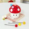 Rustproof Mushroom Fruit Fork Creative Mushroom Fruit Fork Set Dessert Salad Fork  Party Supplies