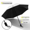 UV Protective Black Folding Sun Umbrella - Anti-Ultraviolet Women's Sunshade with Custom Logo