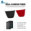 Real Soft Carbon Fiber Car Steering Wheel Sticker For Seat Ibiza 6j 2012 2013 2014 LHD RHD Center Bottom Frame Interior Trim
