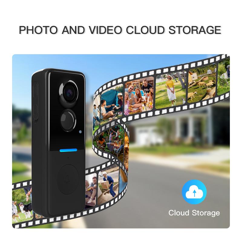 2026 Audio Intercom Night Vision Home Visual Door Bell Motion Detection Wireless Smart Doorbell Camera Two-way Video Call