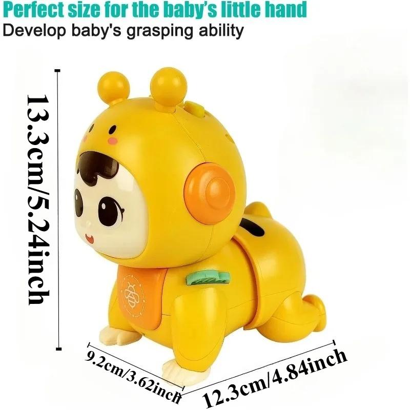 Brinquedos para Bebê Engatinhando com Música e Luzes Brinquedos de Boneca para Barriguinha Brinquedos para Bebês Pequenos Brinquedos Educativos Precoces Presente de Aniversário para Crianças Pequenas