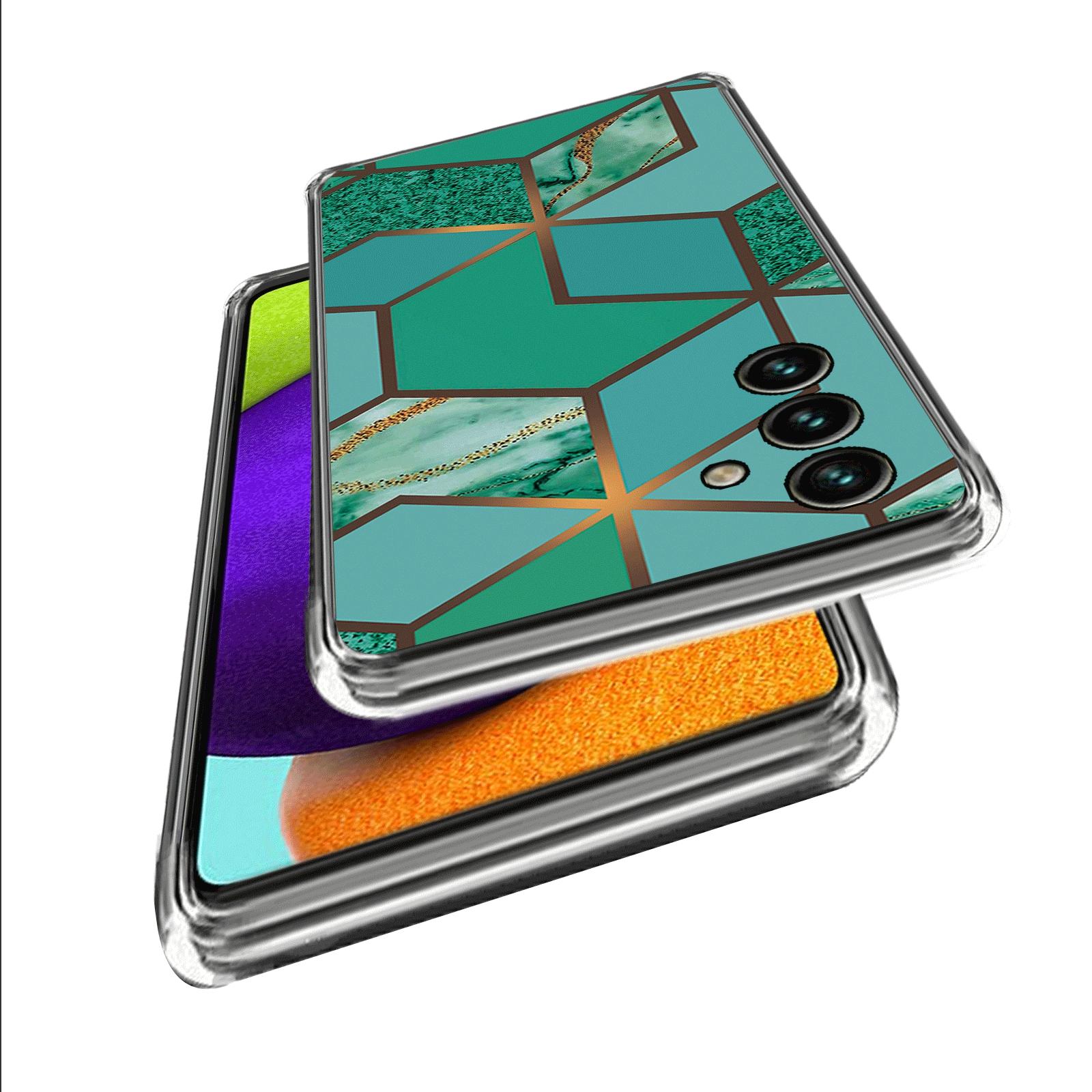 

For Samsung Galaxy A55 5G TPU Case Abstract Marble Pattern Printing Phone Cover Style D