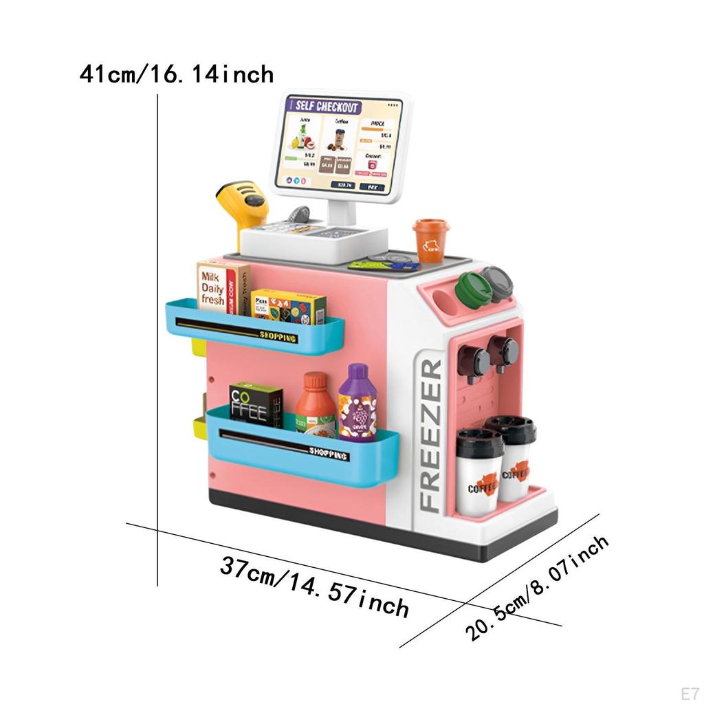 Spielzeugkasse Kasse Pädagogisches Rollenspiel für Kinder im Alter von 3-7 Jahren