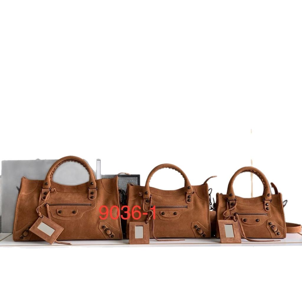 New retro matte cowhide locomotive bag niche rivet genuine leather single shoulder oblique span portable casual women's bag