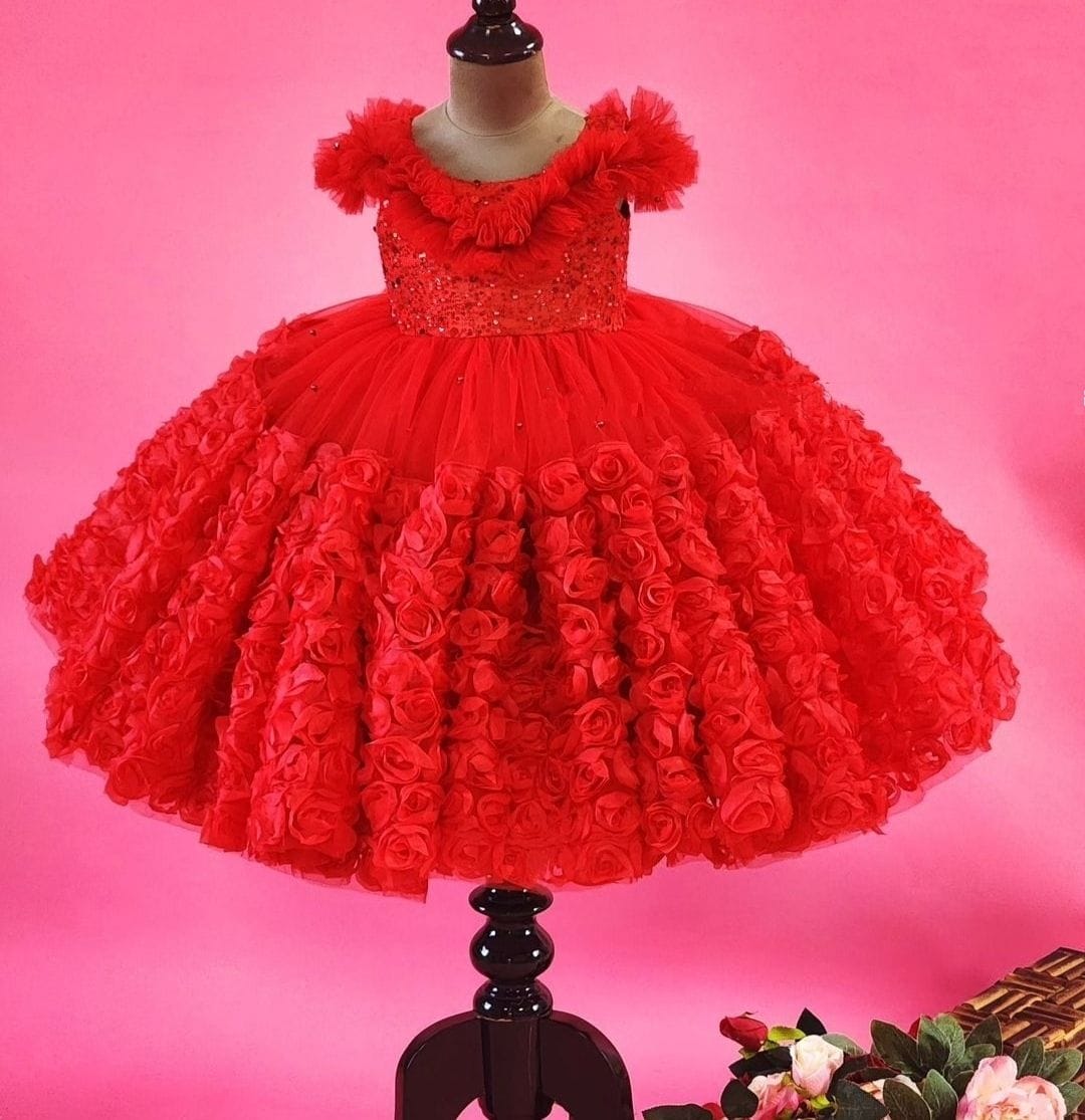 

Рождественское красное платье для девочек, рождественское платье для фотосессии для малышей, платье-пачка для девочек, рождественское платье, особый случай