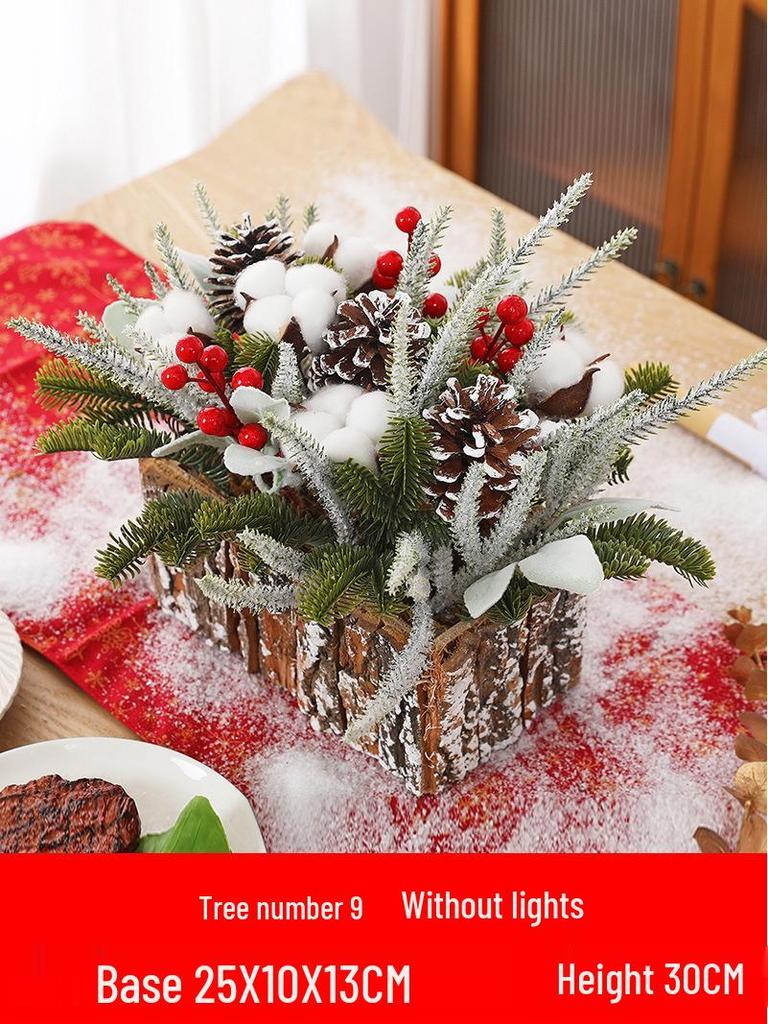 Luminous Mini Christmas Tree Set - Desktop Decoration and Gift
