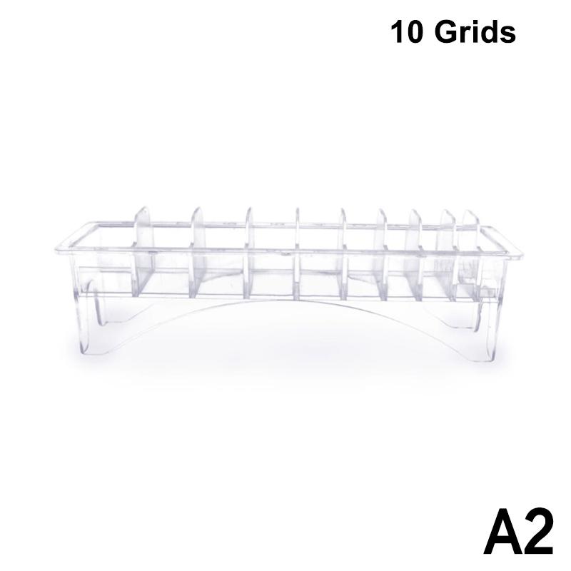 1Pc 8/10 Grid Hair Clipper Storage Organizer Box Limit Comb Salon Tool Special Accessories for Hairdressing