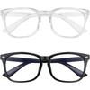 Portable Blue Light Blocking Glasses Black Leopard Square Frame Eyeglasses Men and Women Anti Blue Ray Office Computer Goggles