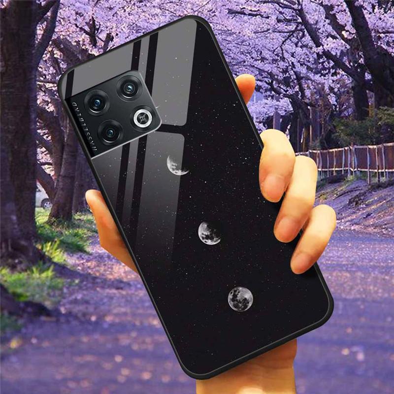 Für OnePlus 10 Pro 5G Hülle 6,7'' Gehärtetes Glas Sternenmarmor Harte Rückseite für One Plus 10Pro Funda Capa Oneplus10pro Coque