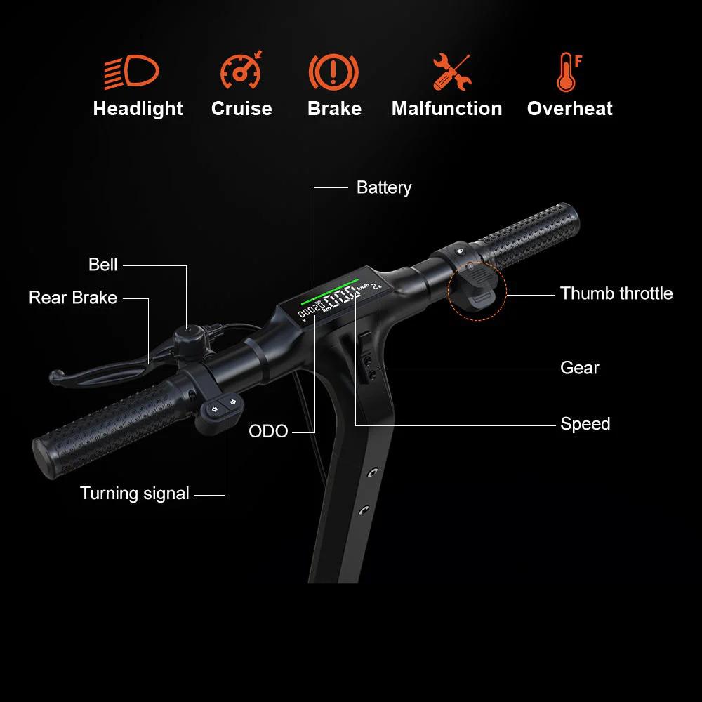 NANROBOT Electric Scooters for Adults 500W 10Inch 48V 10.4AH Battery