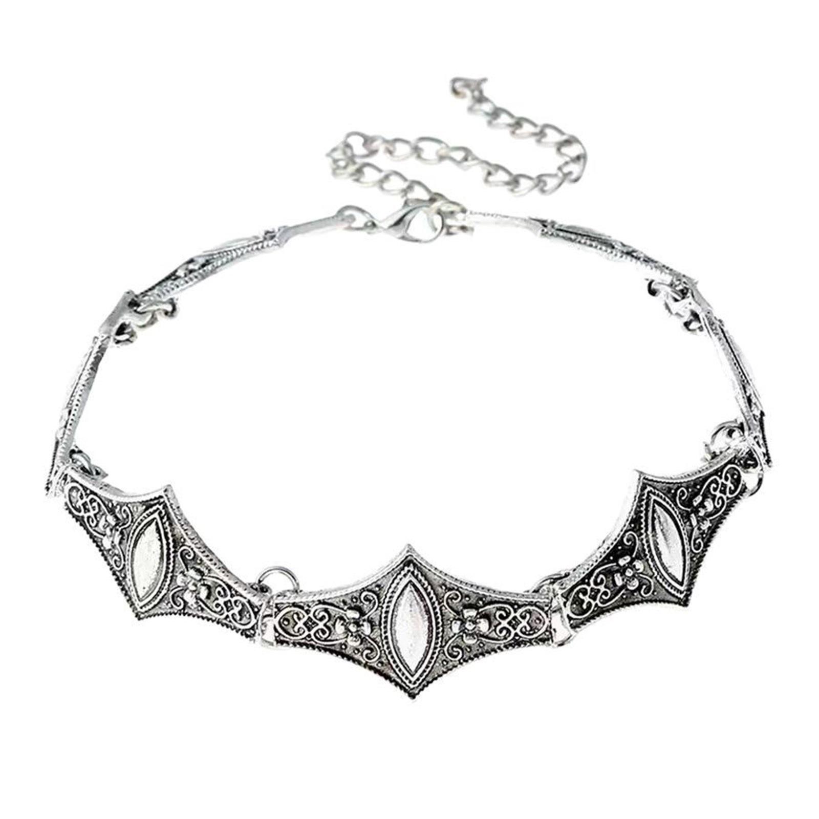 

Винтажное богемное колье-короткая цепочка ручной работы с античной отделкой, регулируемая длина, шейная цепочка для многослойных образов