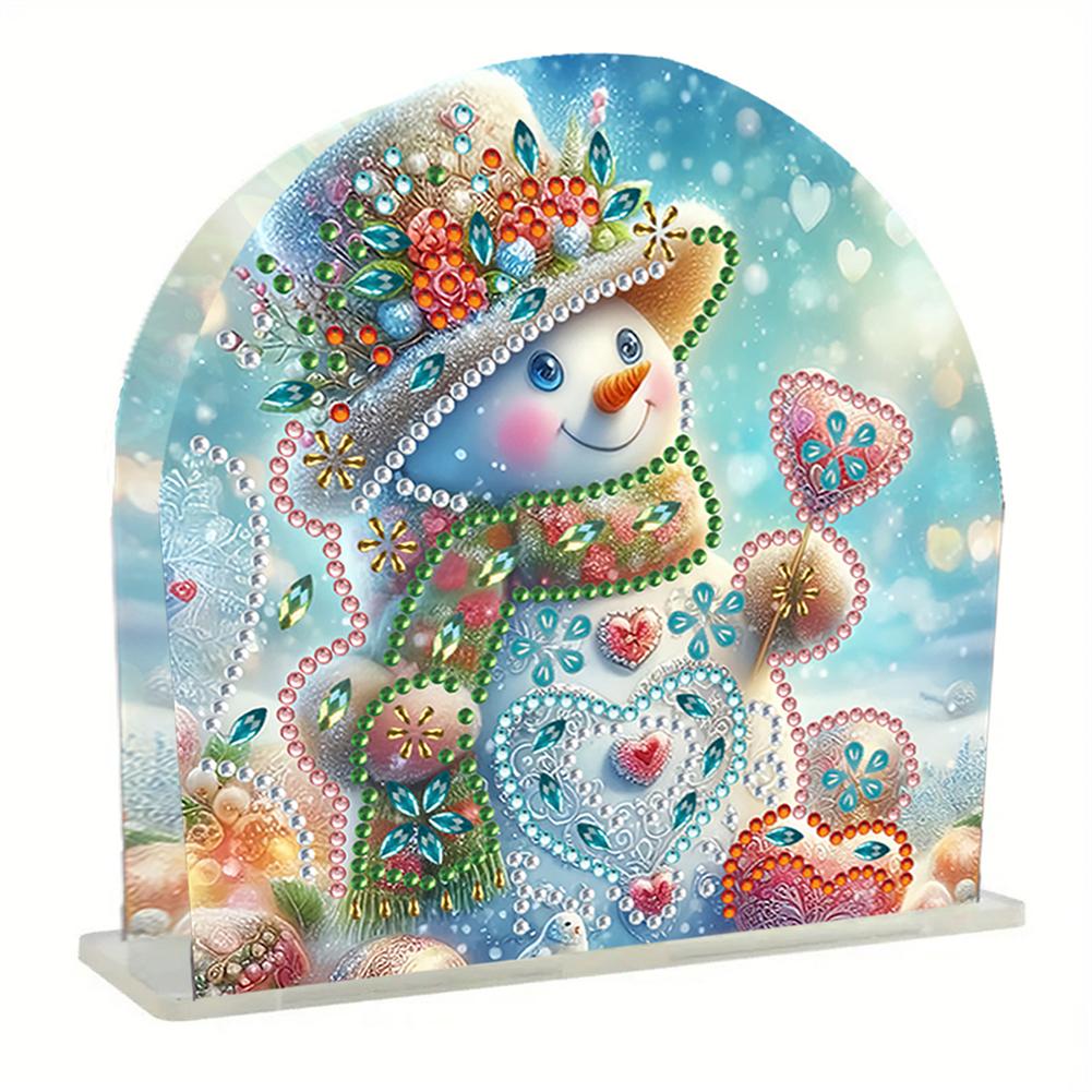 Christmas Acrylic Napkin Holder Diamond Painting Kit DIY 5D Diamond Art Painting Towel Holder Kit Christmas Decorations