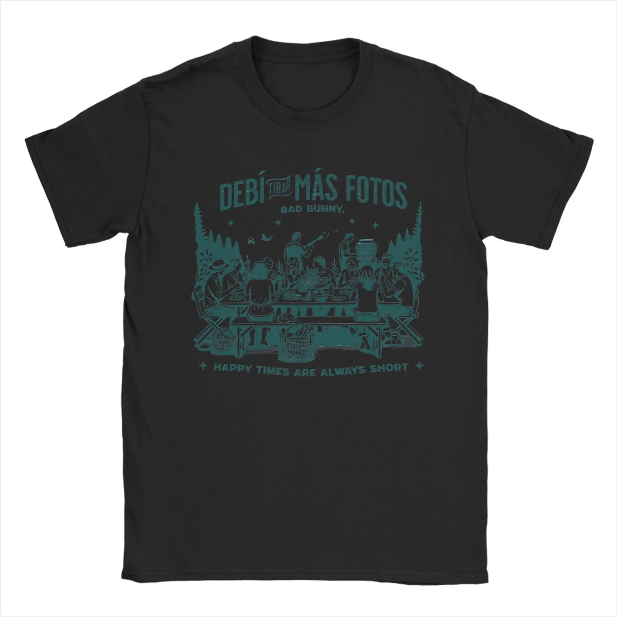 

Men s T-Shirts DTMF Debi Tirar Mas Fotos Bads Bunnys Funny Cotton Tee Shirt Short Sleeve T Shirt Crewneck Tops S