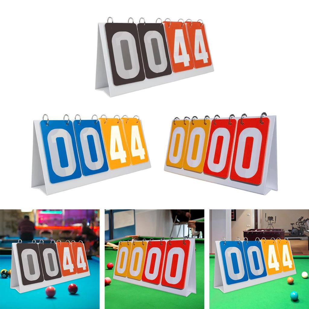 Flip Number Score Board Competition Scorekeeper Table Score Flipper for Baseball Football Volleyball Basketball Tennis Ball