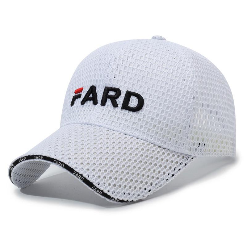 

Summer Mesh Baseball Hat With Embroidered Letters And Sun Shield For Casual Outdoor Wear белый