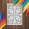 Kolorowanka spiralna - 30 arkuszy kolorowanka dla dorosłych, 11,3 x 8,3 cala, gruby papier 100g, notes do rysowania, prezent na powrót do domu, święta