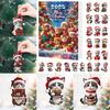 Christmas Countdown Calendar With Cat Motif Acrylic Decoration For Holiday Festivities