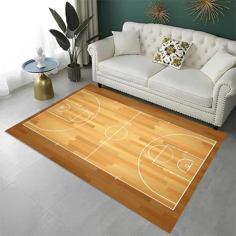 Basketball Pattern Floor Mats Door Decoration Home Living Room Floor Mats