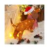 Weihnachtsbeleuchtung Dackel Weihnachtsglänzende Dekorationen Dackel Weihnachtsdekorationen