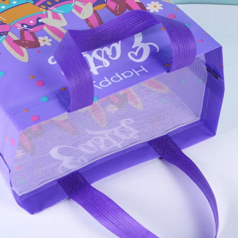 4-40PCS Easter Themed Non Woven Bags Collection Holiday Gift Bags Valentines Party Packaging Shopping Tote Waterproof Decor