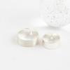 New Arrivals Open Run Matte Couple Ring Silver Bold Ring