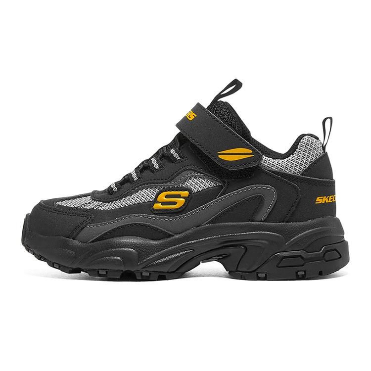 (GS) Skechers Stamina Black Gray Kids 403758L-BKGY EU 33.5