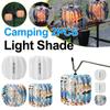 Outdoor Camping Light Shade Ultralight Atmosphere Lampshade Pumpkin Shape Decorative Lampshade for Outdoor Camping Tent