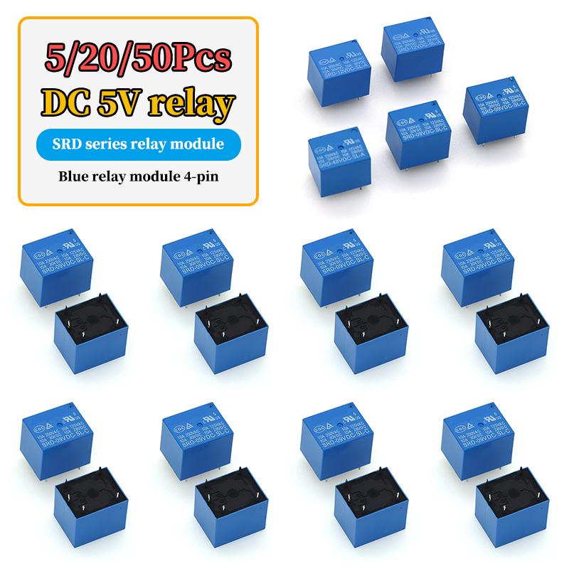 5/20/50PCS Relay SRD-5VDC-SL-C SRD-12VDC-SL SRD-3VDC SRD-9V relays 4/5PINS 12V DC High Quality Relays 5