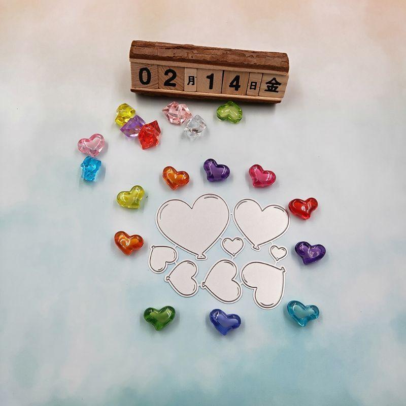 Carbon Steel Cartoon Hearts Cutting Die Embossing Stencil Template Mold DIY Pape