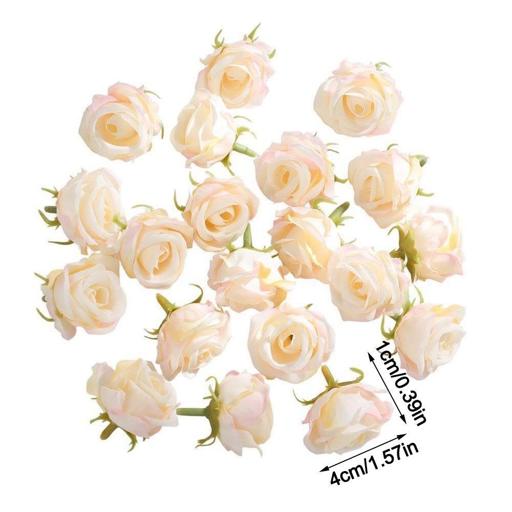 1pc Silk Artificial Flowers Table Wreath Realistic Rose Flower Head Diy Craft Soft Home Decoration Photography Props