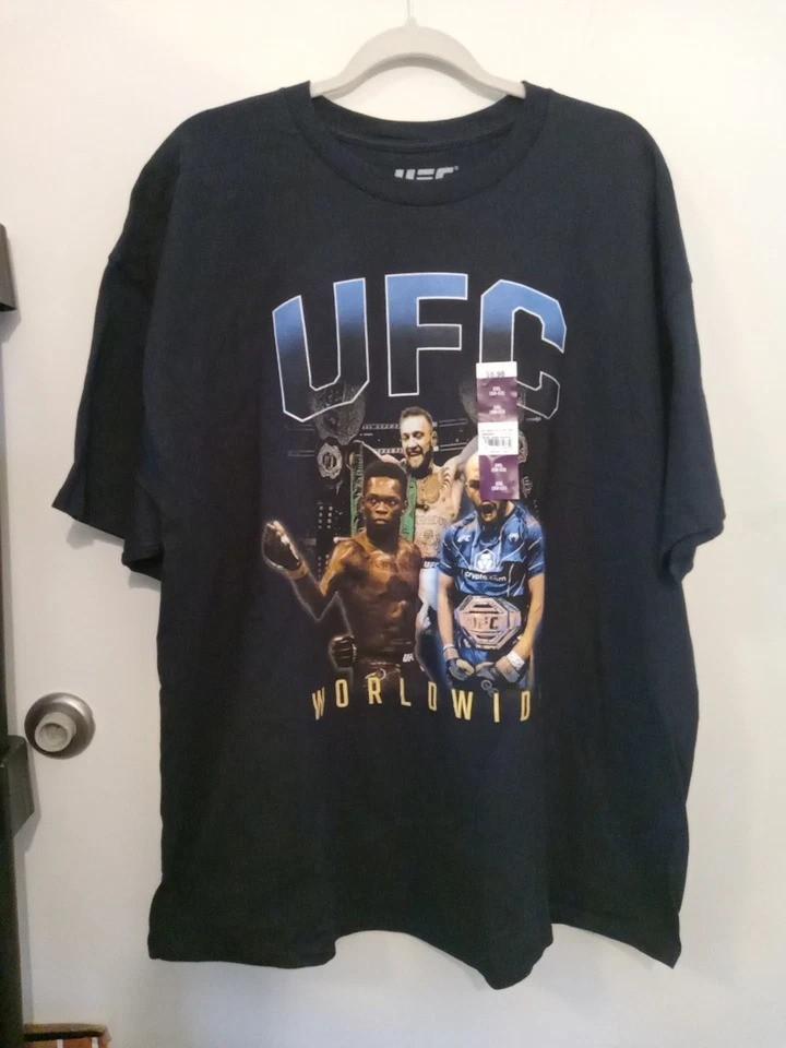 

Футболка UFC Worldwide, Футболка для вечора боїв MMA, Подарунок для фаната змішаних бойових мистецтв, Репринт XL