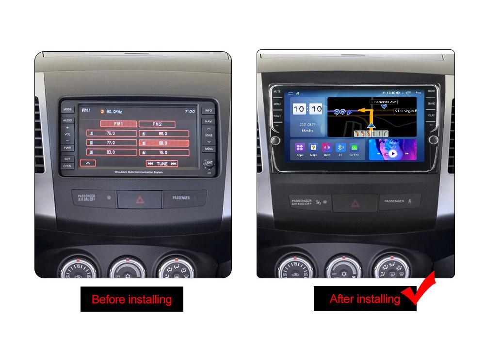 Mitsubishi Outlander 05-11 Android Smart Navigation with Wireless CarPlay