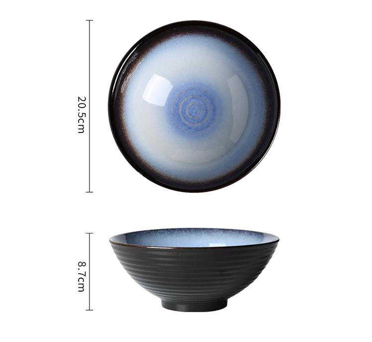 Japanese Vintage Porcelain Bowl Creative Homehold Lamian Noodles Instant Noodle Bowl Vegetable Salad Rice Soup Bowls Kitchenware