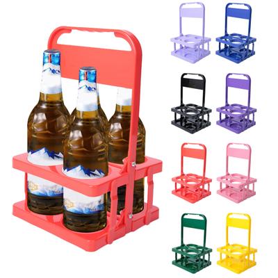 Portable Drink Carrier Folding Cup Holder for Car Reusable Cup Holder with Handle Foldable Beverage Holder for Coffee Beer Wine Soda Juice