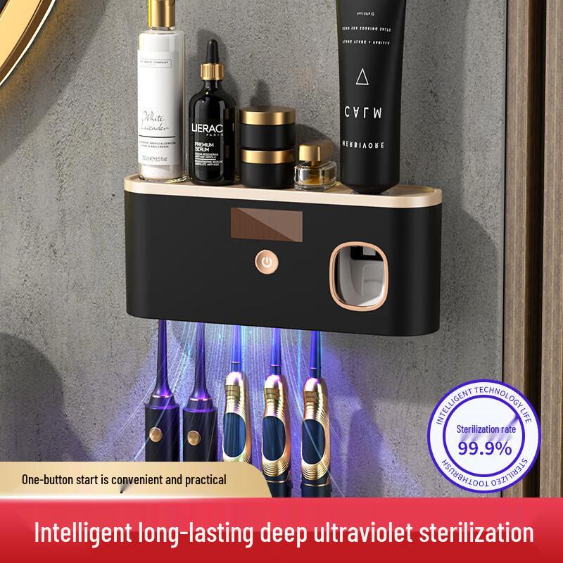 RENAI Rose Gold UV Sterilizer Toothbrush Holder