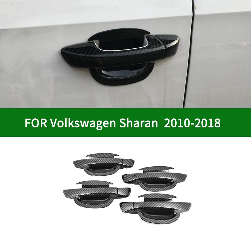 

Для Volkswagen VW Sharan Второе поколение 2010-2018 дверная ручка автомобиля ЧАША КРЫШКА, крышка из углеродного волокна