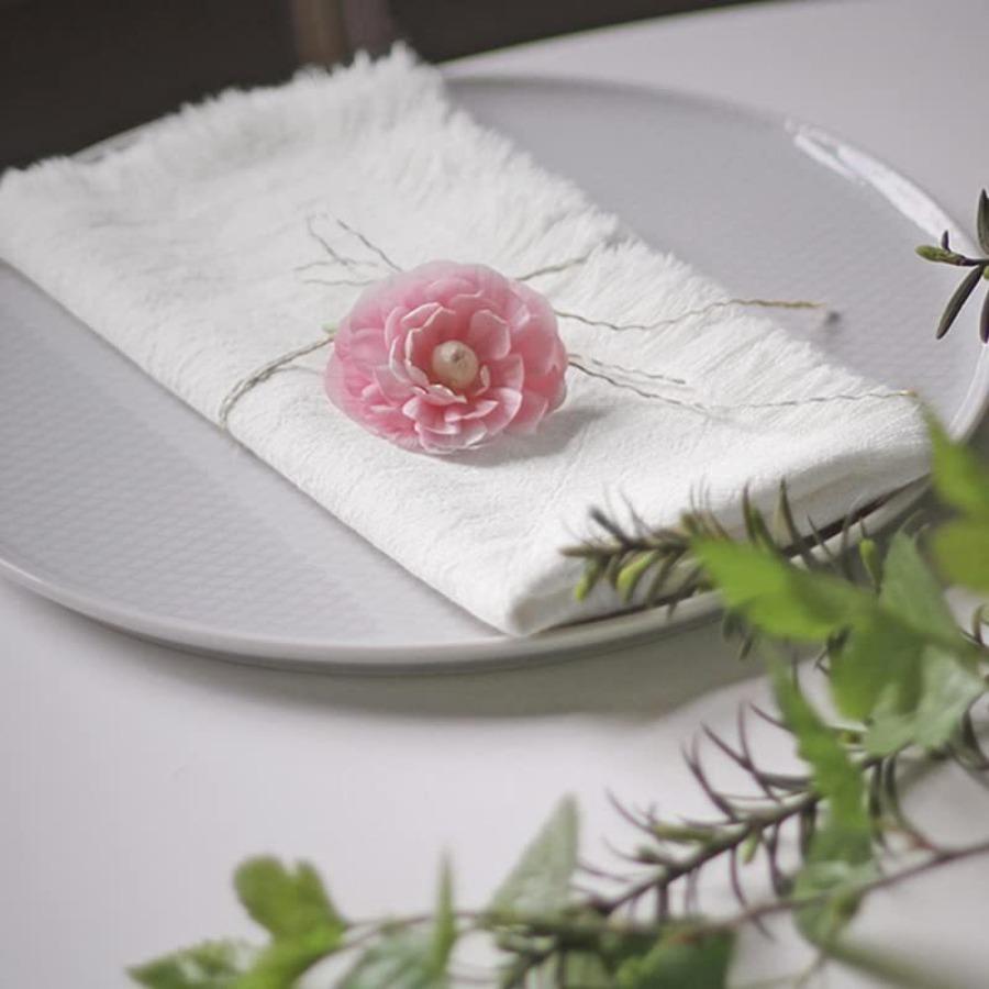 1PC Napkin Burlap Mouth Cloth Cotton Linen Party Holiday Decoration Table Runner Cross Border Factory Wholesale