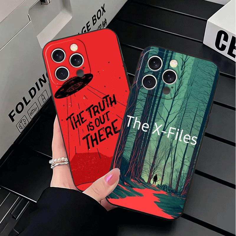 The X Files I Want to Believe Soft Phone Case for iPhone 16 16E 17 Air 15 Pro Max 14 Plus 13 Mini 11 12 7 Black Cover Back Shell
