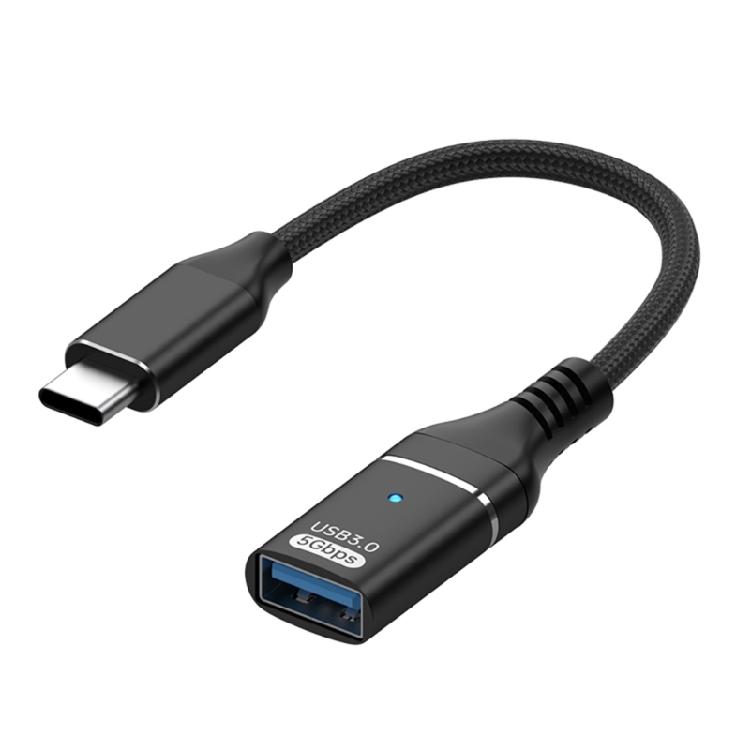 

Portable USB Type C OTG Data Cable 10Gbps Fast Speed Transfer 5V3A Charging Solution For Photographers чёрный