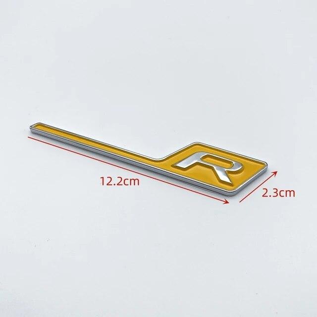 3D ABS Chrome Black Yellow Red Car Rear Trunk Badge Logo GT R S C Emblem For Mercedes AMG GTR GTC GTS C190 Car Stickers