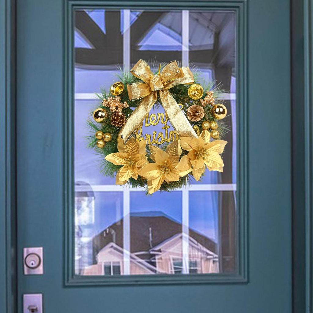 30cm Christmas Wreath, Hanging Decoration, Wreath for Year's, Holidays, Winter