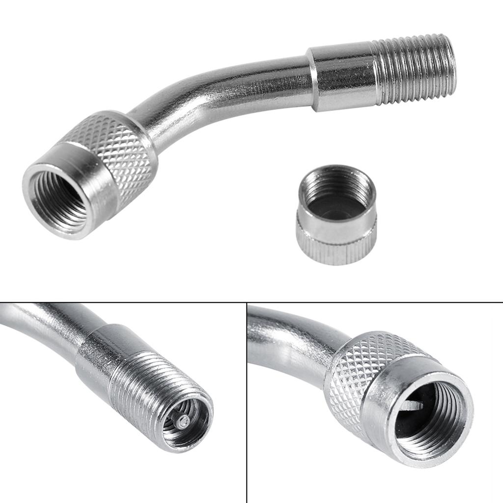 45 Degree Motorcycle Car Tire Stem Extender Tyre Valve Extension Adaptor