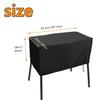 Black Silver Patio Cover for Burner Cover Stove Waterproof Cover 34.5 X 16 X 16 Inches