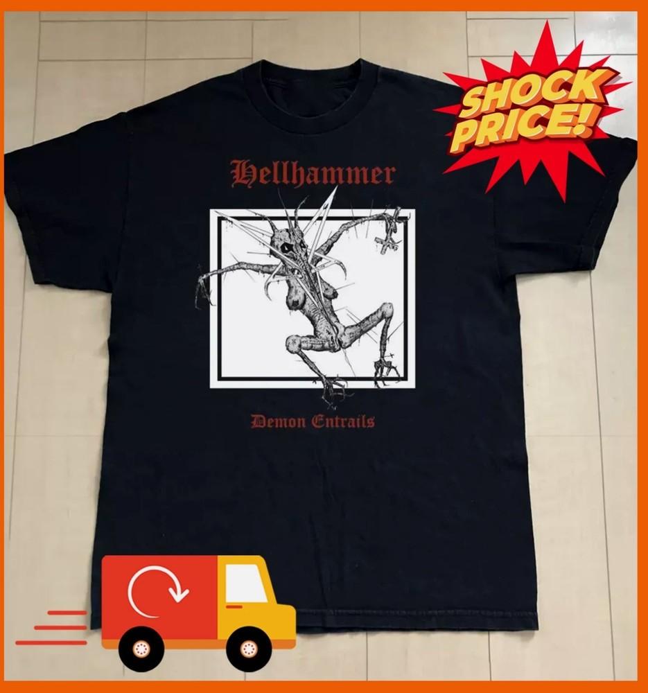 Hellhammer Band Demon Entrails T-Shirt All Size Unisex T-Shirt S
