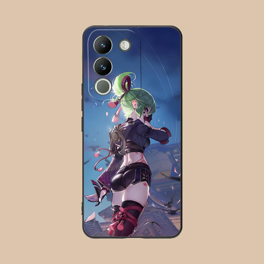 Spiel GI Kuki Shinobu Handyhülle für VIVO Y77 76 75 74 73 72 58 56 55 51 50 38 36 Y19 Y18 Y03 Y01 5G Druckabdeckung