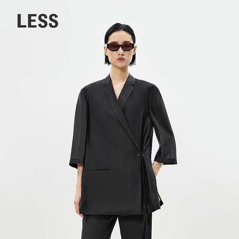 LESS 2025 Summer Lapel Loose Straight Blazer S