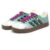 Adidas VL COURT 2.0 Cushioning, Wear Resistant Low top Skateboard Shoes Unisex Green Purple JI0497(Team628-)